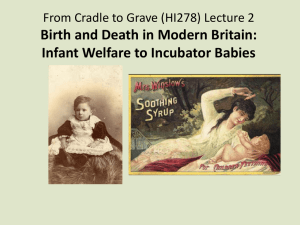 Birth and Death in Modern Britain: Infant Welfare to Incubator Babies