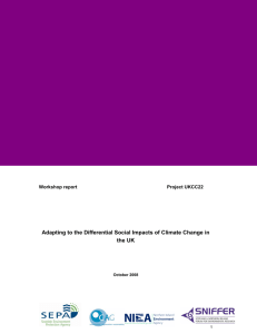 Adapting to the Differential Social Impacts of Climate Change in