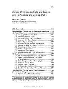 Current Decisions on State and Federal Bruce M. Kramer*