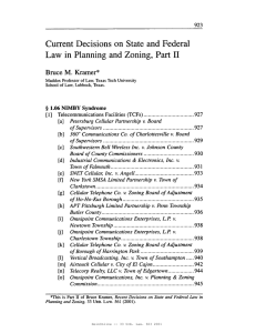 Current Decisions on State and Federal II Bruce M. Kramer*