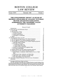 BOSTON COLLEGE LAW REVIEW THE RULES OF