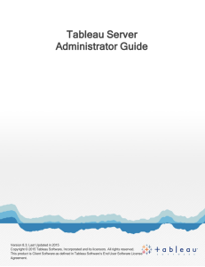 Tableau Server Administrator Guide