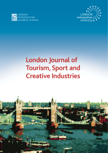 London Journal of Tourism, Sport and Creative Industries 1