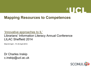 Mapping Resources to Competences