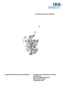 Learning community inspection A report by HM Inspectorate of Education