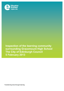 Inspection of the learning community surrounding Gracemount High School