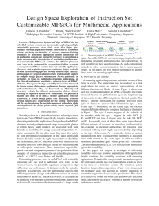 Design Space Exploration of Instruction Set Customizable MPSoCs for Multimedia Applications