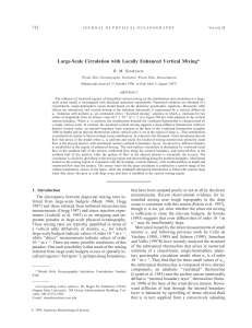 Large-Scale Circulation with Locally Enhanced Vertical Mixing* 712 R. M. S