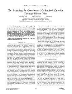 Test Planning for Core-based 3D Stacked ICs with Through-Silicon Vias