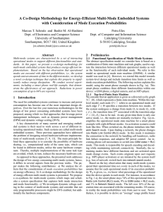 A Co-Design Methodology for Energy-Efficient Multi-Mode Embedded Systems