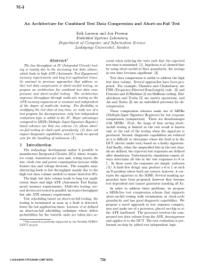 An Architecture for Combined Test Data Compression and Abort-on-Fail Test