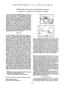 GEOPHYSICAL RESEARCH LETTERS, VOL. 16,  NO. 12,  PAGES