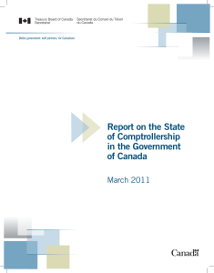 Report on the State of Comptrollership in the Government of Canada