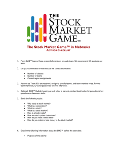 The Stock Market Game™ in Nebraska  A C