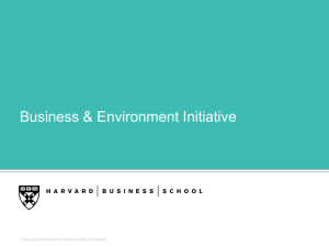 Business &amp; Environment Initiative