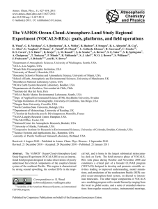 Atmospheric Chemistry and Physics