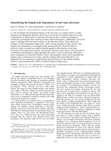 Quantifying the length-scale dependence of surf zone advection