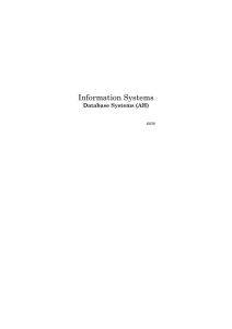 Information Systems Database Systems (AH) 6839