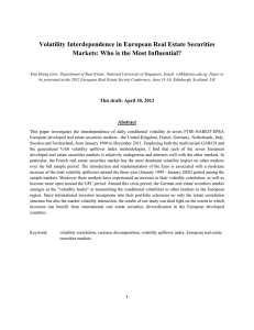 Volatility Interdependence in European Real Estate Securities