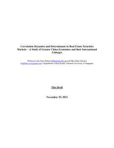 Correlation Dynamics and Determinants in Real Estate Securities