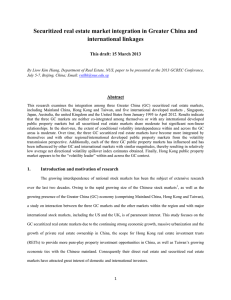 Securitized real estate market integration in Greater China and international linkages