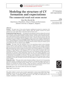 Modeling the structure of CV formation and expectations CV formation