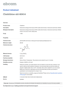 Cladribine ab142414 Product datasheet Overview Product name