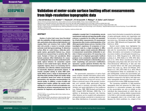 Validation of meter-scale surface faulting offset measurements from high-resolution topographic data