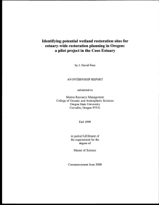 Identifying potential wetland restoration sites for estuary-wide restoration planning in Oregon: