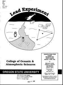 Atmospheric Sciences. College of Oceanic &amp;