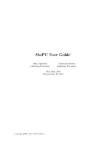 SkePU User Guide 1