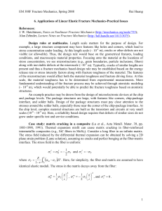 EM 388F Fracture Mechanics, Spring 2008 Rui Huang