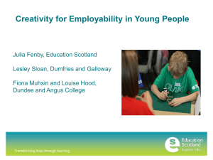 Creativity for Employability in Young People