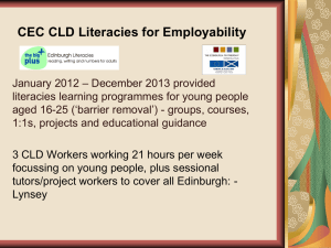 CEC CLD Literacies for Employability