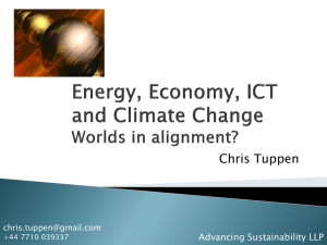 Chris Tuppen Advancing Sustainability LLP  +44 7710 039337