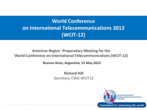 World Conference on International Telecommunications 2012 (WCIT-12)