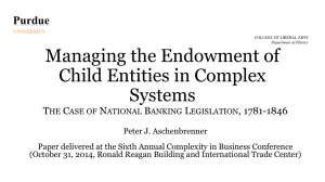 Managing the Endowment of Child Entities in Complex Systems