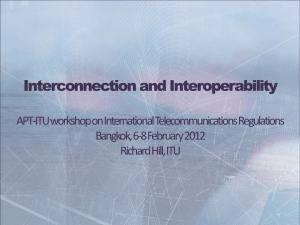 Interconnection and Interoperability