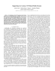 Supporting Low Latency TCP-Based Media Streams