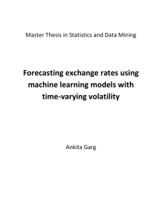Forecasting exchange rates using machine learning models with time-varying volatility