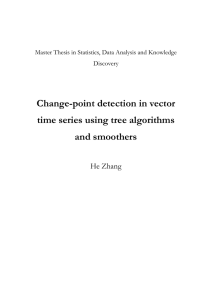 Change-point detection in vector time series using tree algorithms and smoothers He Zhang