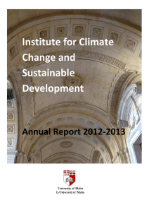 Institute for Climate Change and Sustainable Development