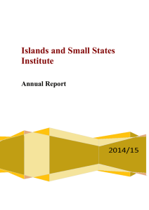 Islands and Small States Institute Annual Report