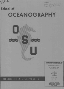 OCEANOGRAPHY School of 5-C..1(C47 07