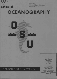 OCEANOGRAPHY School of 67 //