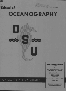 OCEANOGRAPHY 7,' School of