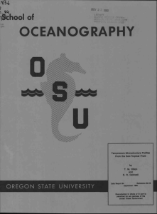OCEANOGRAPHY ?School of NOV 2 2 1980