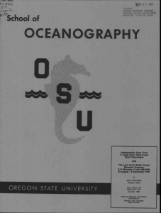 OCEANOGRAPHY // School of