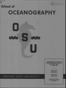 OCEANOGRAPHY School of 're)- .41