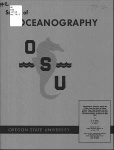 )CEANOGRAPHY OREGON OF STATE